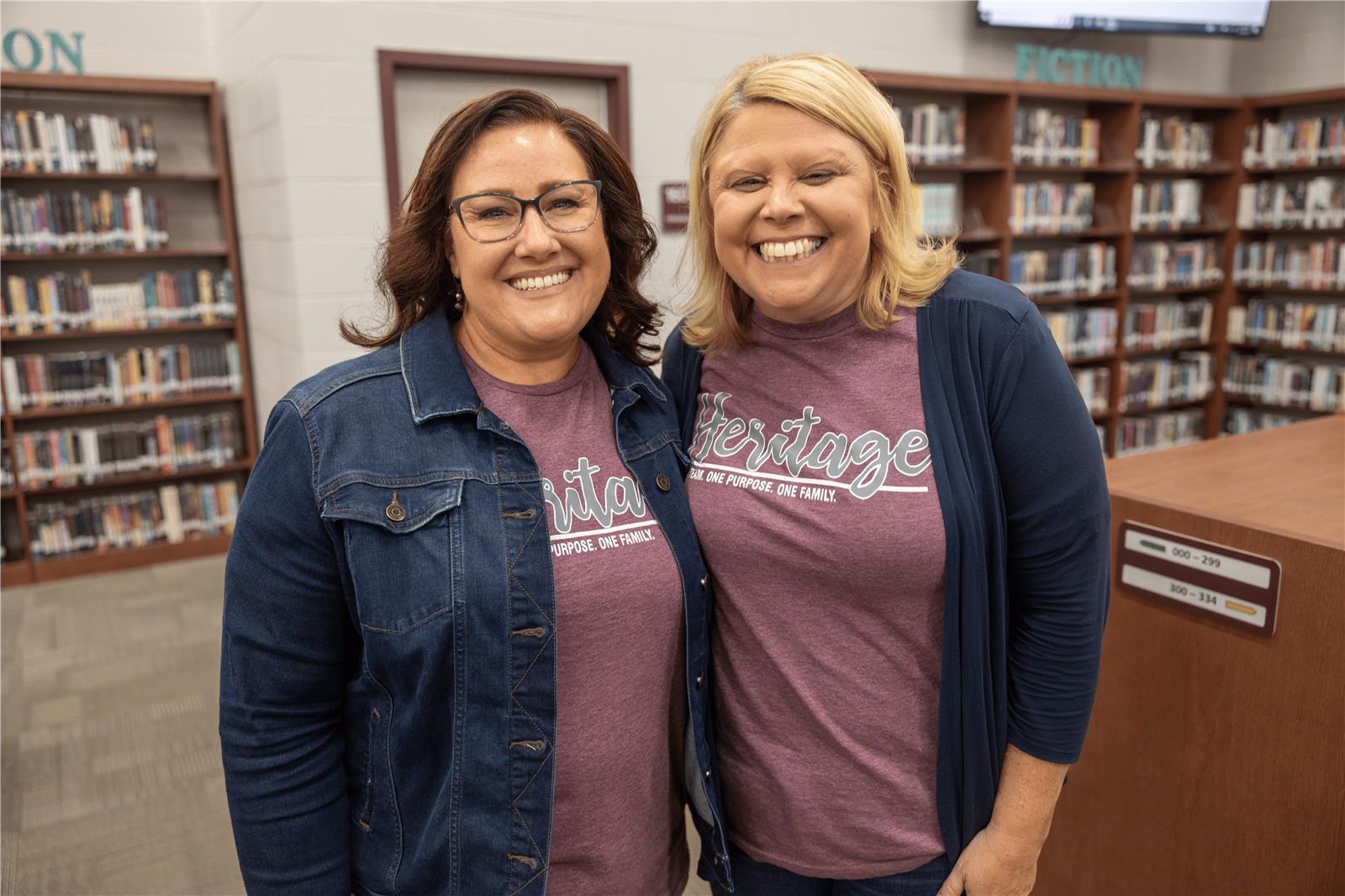 Principal and Assistant Principal smiling